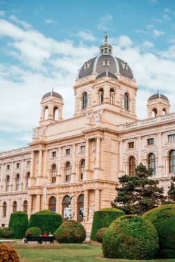 Vienna, Avusturya - 8 Mayıs 2018: Doğal Tarih Müzesi Viyana, Avusturya'da bina. Şehir sightseing.