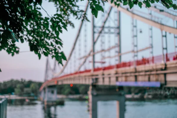 Blurred background of bridge — Stock Photo, Image