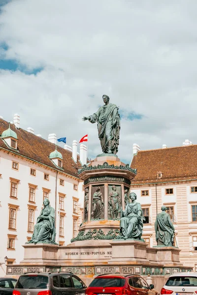 İmparator Franz anıt Hofburg Sarayı'nda — Stok fotoğraf
