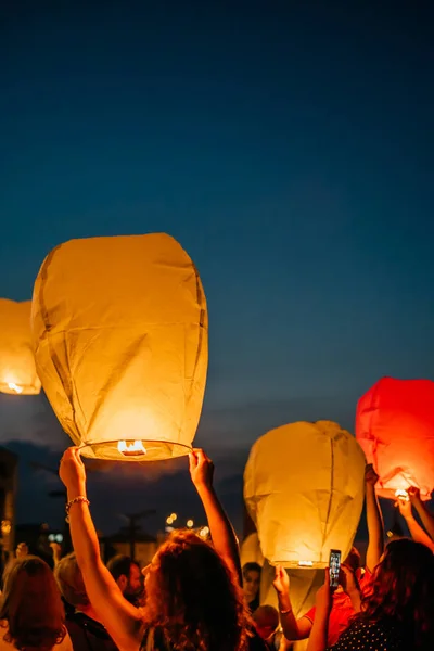 Niebo Latarnia festiwalu — Zdjęcie stockowe