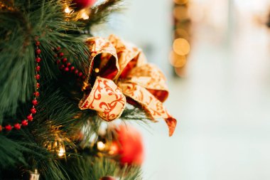 Noel ağacı dekorasyonu arka planı