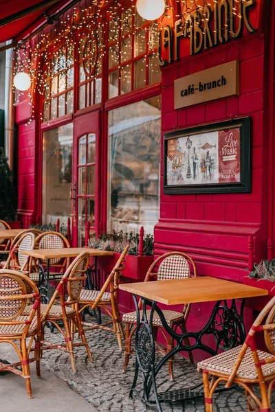 Французькому стилі кафе — стокове фото