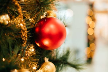 Noel ağacı dekorasyonu arka planı