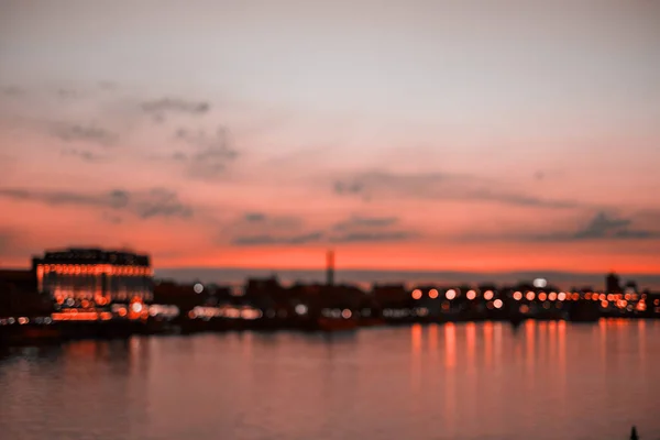 Blurred background of sunset — Stock Photo, Image