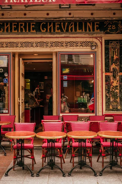 Французьке кафе тераса — стокове фото