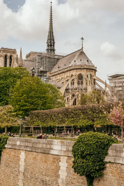 大教堂巴黎圣母院巴黎 — 图库照片