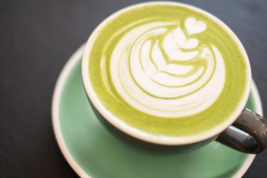 Matcha yeşil çay kahve