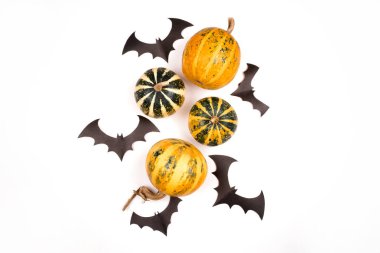 Halloween pumpkins yarasalar ile