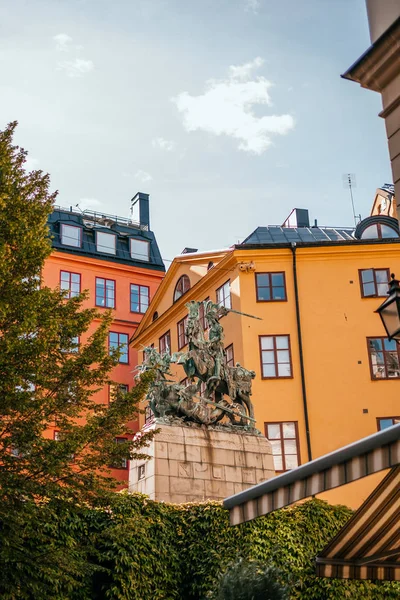 Oude straten van stockholm — Stockfoto