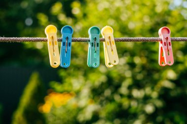 renkli plastik clothespins