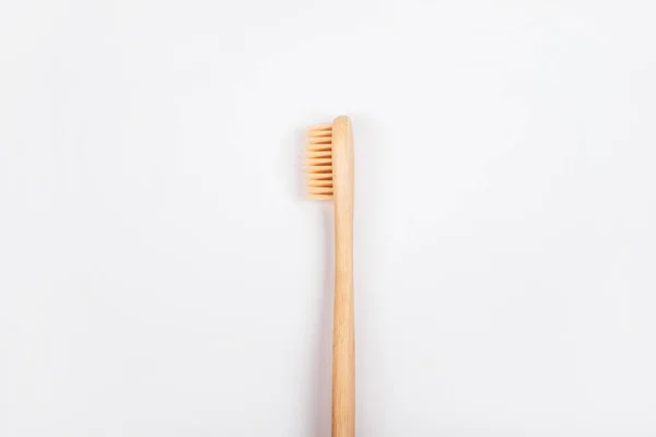 Zero-Waste-Konzept inspirierte Flatlay mit Zahnbürsten — Stockfoto