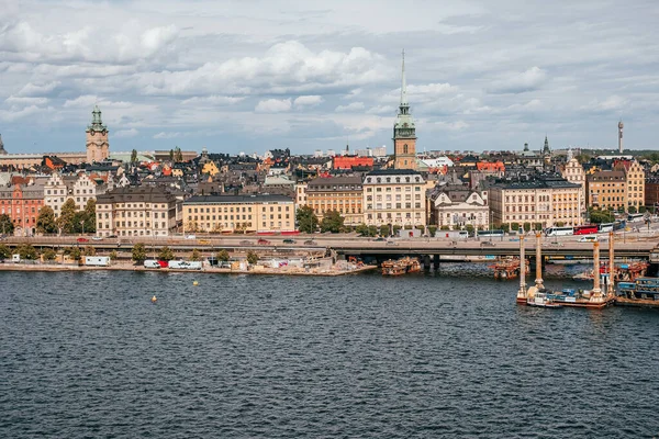 Paesaggio urbano della città vecchia di Stoccolma — Foto Stock