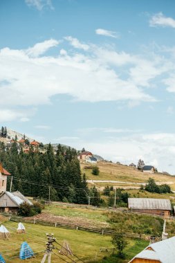 Güzel Karpat Dağları manzarası ile muhteşem manzara
