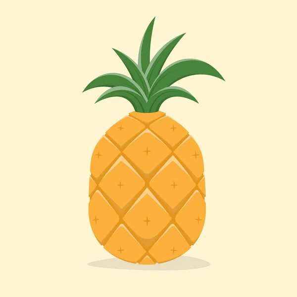 Vektorillustration Einer Ananas — Stockvektor