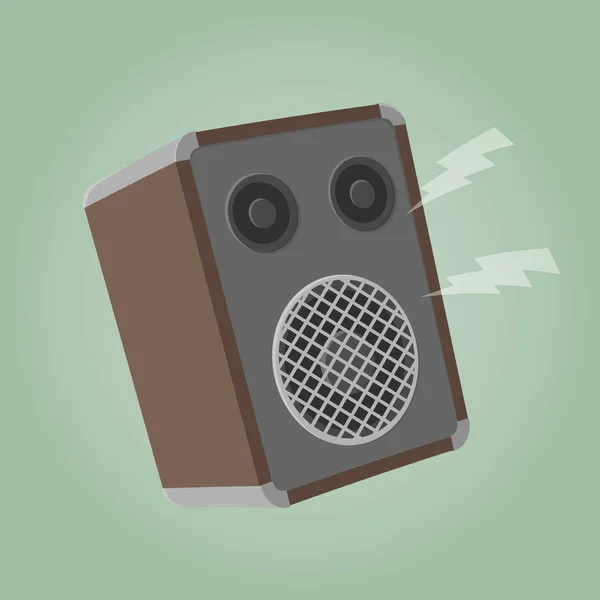 Retro Cartoon Illustration Speaker — Stock Vector