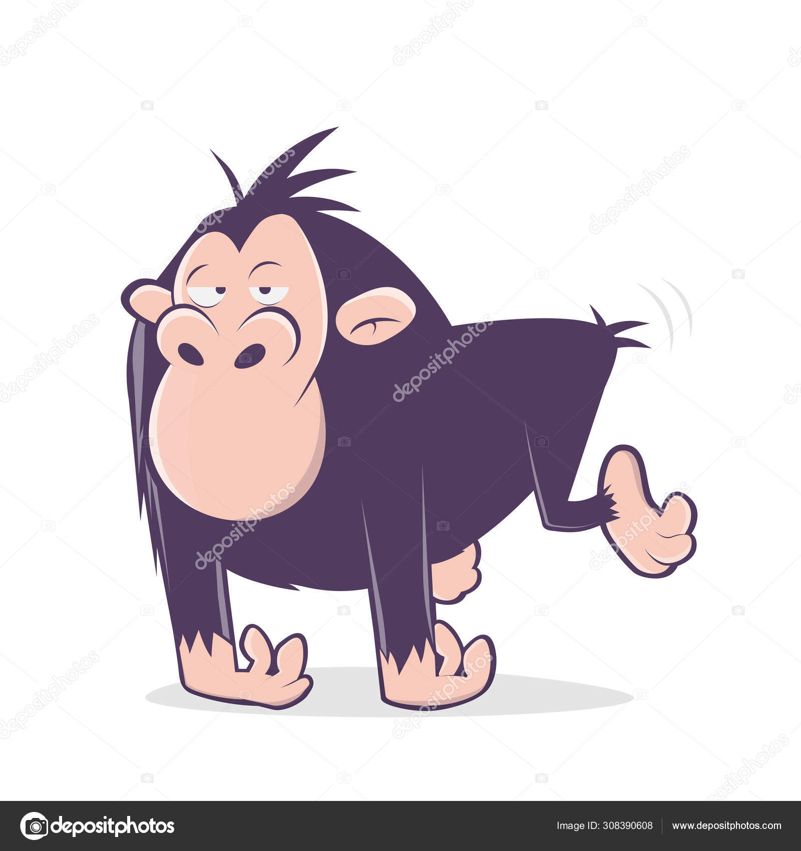Vetores de Ícone De Macaco Engraçado Dos Desenhos Animados Ilustração Em  Vetor De Desenho Macaco Descrito e mais imagens de Macaco - iStock