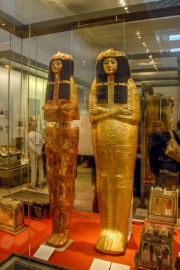 Londra, İngiltere, 1 Kasım 2012: mumyalar İngiliz Müzesi'nde