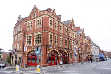 Dublin, İrlanda, 24 Ekim 2012: binalar ve sokak görünümü
