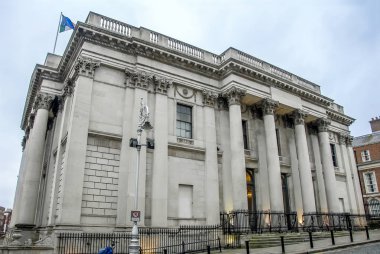 Dublin, İrlanda, 24 Ekim 2012: binalar ve sokak görünümü