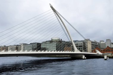 Dublin, İrlanda, 24 Ekim 2012: Samuel Beckett Köprüsü