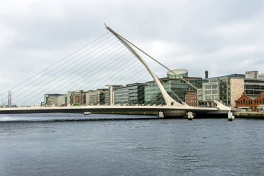 Dublin, İrlanda, 24 Ekim 2012: Samuel Beckett Köprüsü