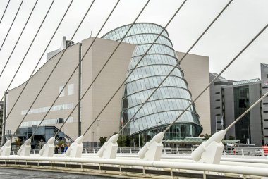 Dublin, İrlanda, 24 Ekim 2012: binalar ve sokak görünümü