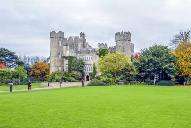 Dublin, İrlanda, 25 Ekim 2012: Malahide'den kale bahçeleri Park