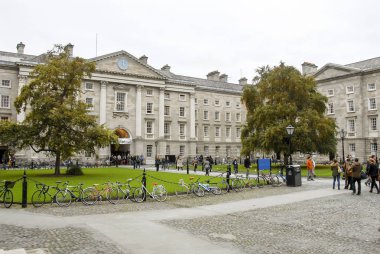 Dublin, İrlanda, 27 Ekim 2012: Trinity College Üniversitesi 