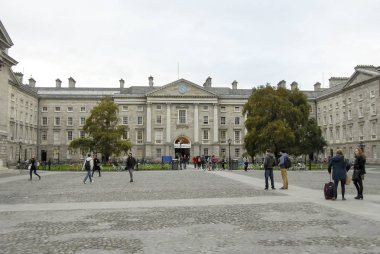 Dublin, İrlanda, 27 Ekim 2012: Trinity College Üniversitesi 