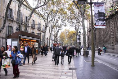 Barselona, İspanya, 28 Ekim 2011: Carrer de Casp Caddesi
