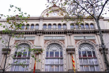 Barselona, İspanya, 28 Ekim 2011: bina Teatre Del Liceu