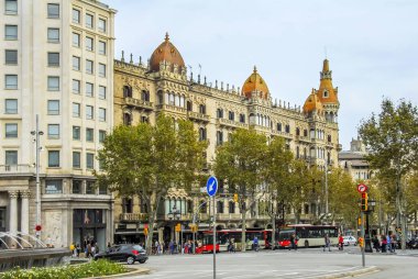 Barcelona, İspanya, 28 Ekim 2011: Dreta de l 'Eixample