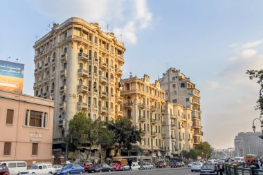 Kahire, Mısır, 20 Şubat 2008: City Center, Kahire binalar