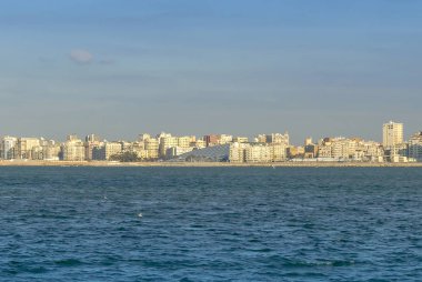 İskenderiye, Mısır, 21 Şubat 2018: Görünüm Alexandria Limanı
