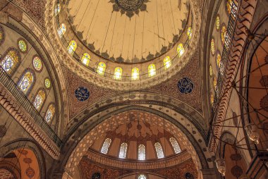 Istanbul, Türkiye, 22 Mayıs 2006: Beyazıt Camii iç