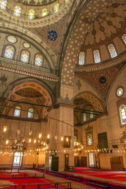 Istanbul, Türkiye, 22 Mayıs 2006: Beyazıt Camii iç
