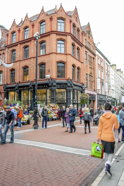 Dublin, Irsko, 24 října 2012: budovy a Street View — Stock fotografie