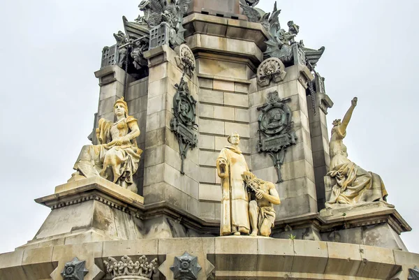 Barcelona, Hiszpania, 28 października 2011: Columbus Monument — Zdjęcie stockowe