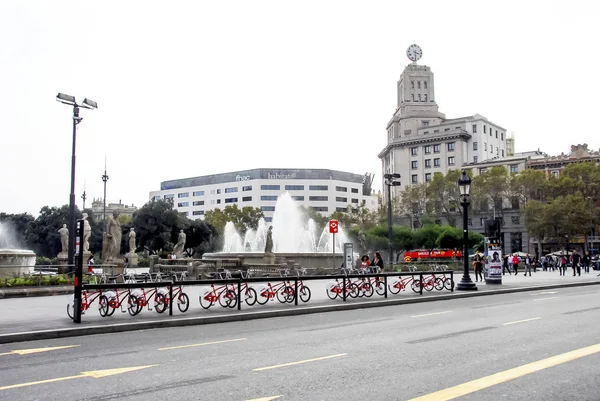 Barcelona, Spain, 28 October 2011: 11 Placa de Catalunya — 스톡 사진