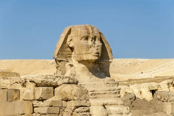 Kairo, Ägypten, 20. Februar 2008: große Sphinx von Giza — Stockfoto