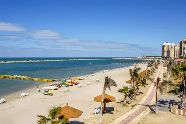 İskenderiye, Mısır, 21 Şubat 2018: Görünüm Alexandria Limanı