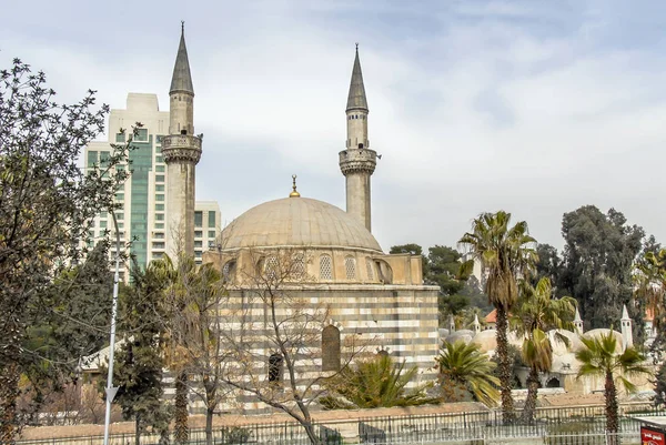 Sam, Syrie, 23 février 2008 : Minarets de la mosquée Sultan Selim — Photo