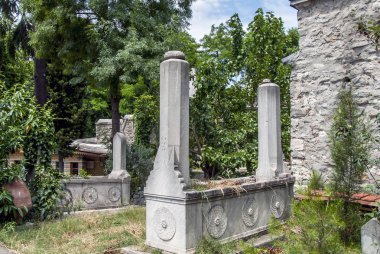 Istanbul, Türkiye, 1 Temmuz 2011: Osmanlı mezar taşları, Cinili Mos