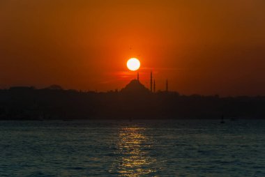 Istanbul, Türkiye, 3 Mart 2007: Süleymaniye Camii olduğunu bir Osmanlı