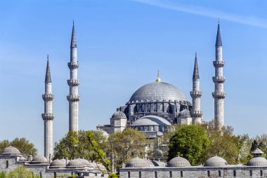 Istanbul, Türkiye, 22 Nisan 2006: Süleymaniye Camii bir Ottoma olduğunu