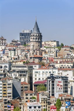 Istanbul, Türkiye, 25 Nisan 2006: Karaköy Galata Kulesi