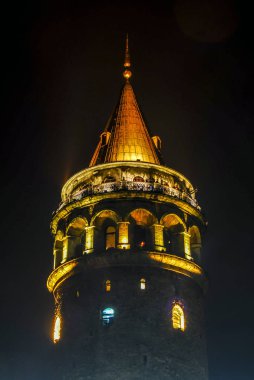 Istanbul, Türkiye, 30 Ocak 2010: Galata Kulesi Karak