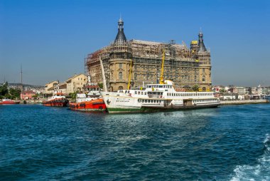 Istanbul, Türkiye, 8 Haziran 2018: Kadıköy Haydarpaşa liman