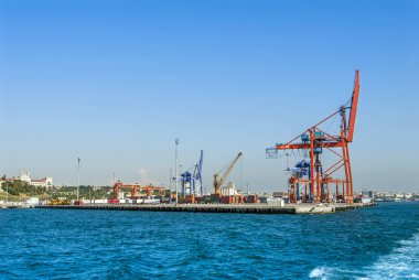 Istanbul, Türkiye, 8 Haziran 2018: Haydarpaşa port Kadıköy distri adlı