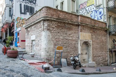 Istanbul, Türkiye, 8 Haziran 2018: Matbah Emini Hasan Aga çeşme bir